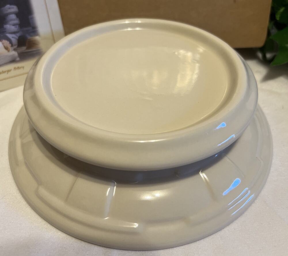 New In Box Longaberger Woven Traditions Candle Holder Pottery 3163690